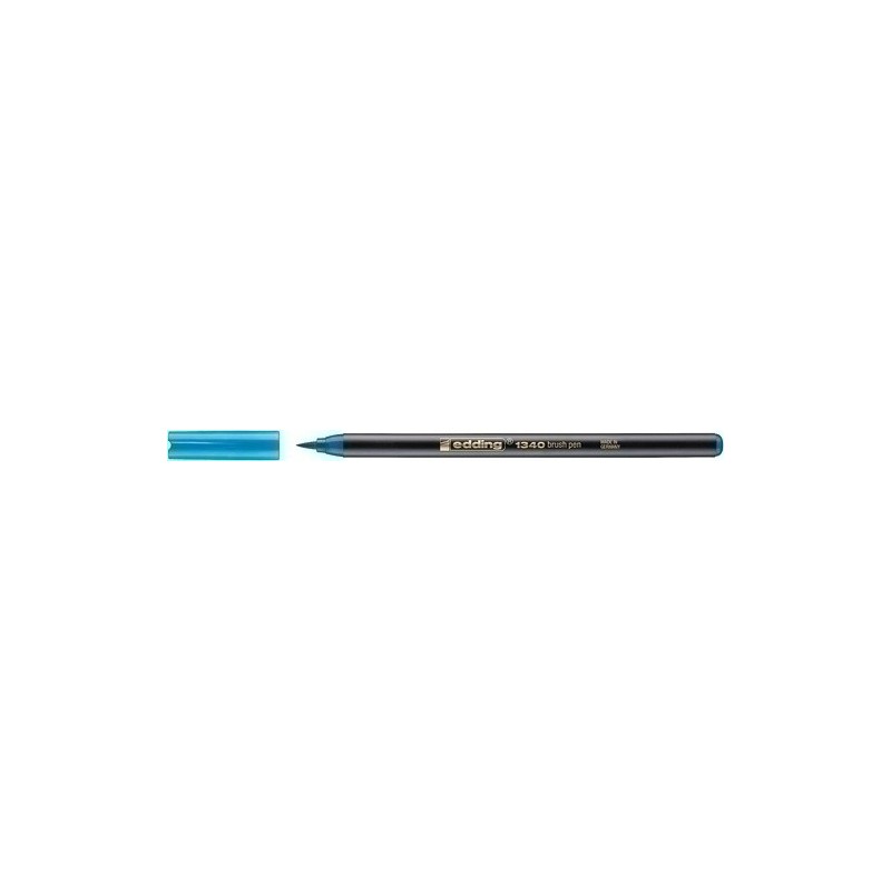 ROTUL.EDDING 1340 BRUSHPEN AZ.CELESTE - Pack de 10 unidades