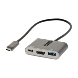Adaptador Multipuertos USB C  USB Tipo C a HDMI  Vdeo de 4K  PD de 100W  Pass Through  Hub Ladrn USB 3.0 1x USBC 1x USBA  Mini D