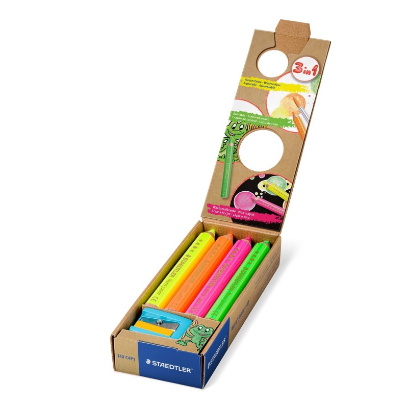 140 C4P1 lpiz de color Verde  Naranja  Rosa  Amarillo 4 pieza(s)