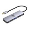 Premium MTHUB5 base para porttil y replicador de puertos USB 3.2 Gen 2 (3.1 Gen 2) Type-C Aluminio  Gris