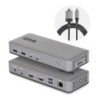Docking Station USB-C de 2 Monitores HDMI - 4K 60Hz - Red Ethernet de 1Gbps - Dock Multipantalla - PD de 100W para Carga de Port