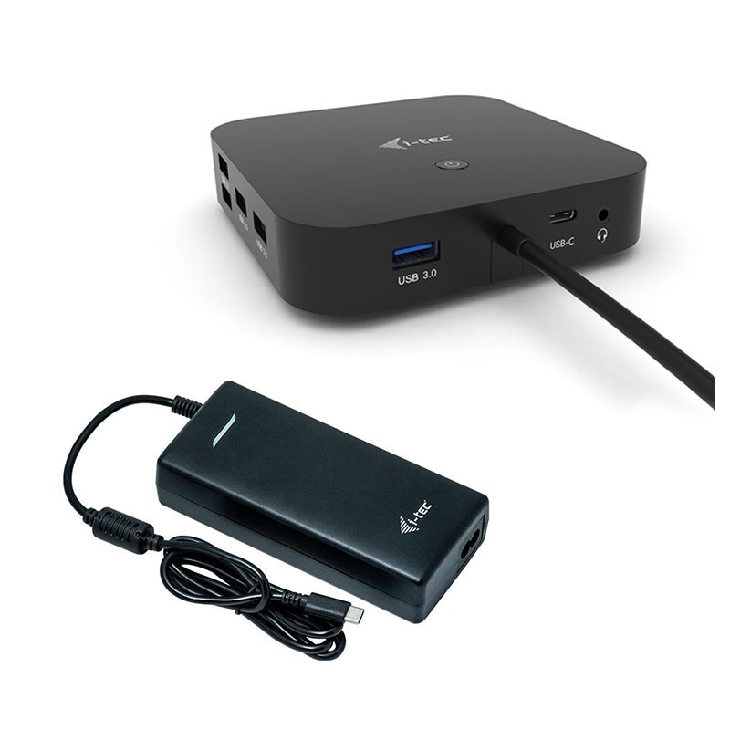USB-C Dual Display Docking Station with Power Delivery 100 W + Universal Charger 100 W