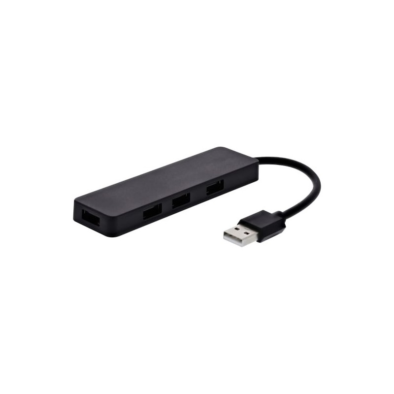 HUBUSBFIRST base para porttil y replicador de puertos Almbrico USB 2.0 Negro
