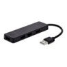HUBUSBFIRST base para porttil y replicador de puertos Almbrico USB 2.0 Negro