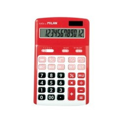 BLISTER CALCULADORA MILAN 12 DIG ROJO 150712RBL