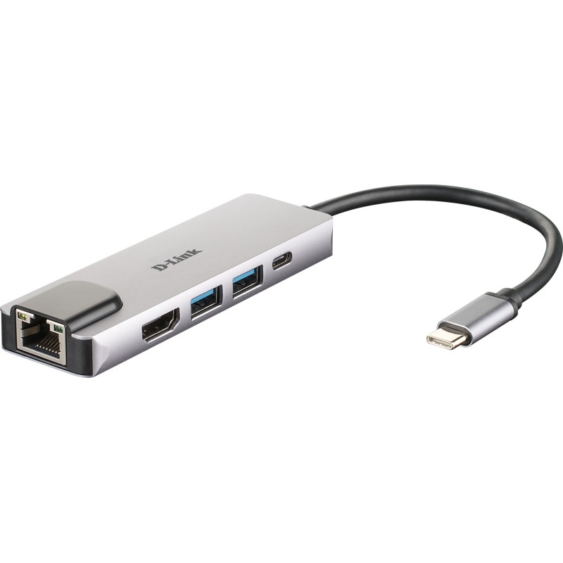 DUB-M520 base para porttil y replicador de puertos Almbrico Thunderbolt 3 Aluminio