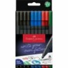 Grip Finepen rotulador de punta fina Fino Negro  Azul  Verde  Rojo 10 pieza(s)