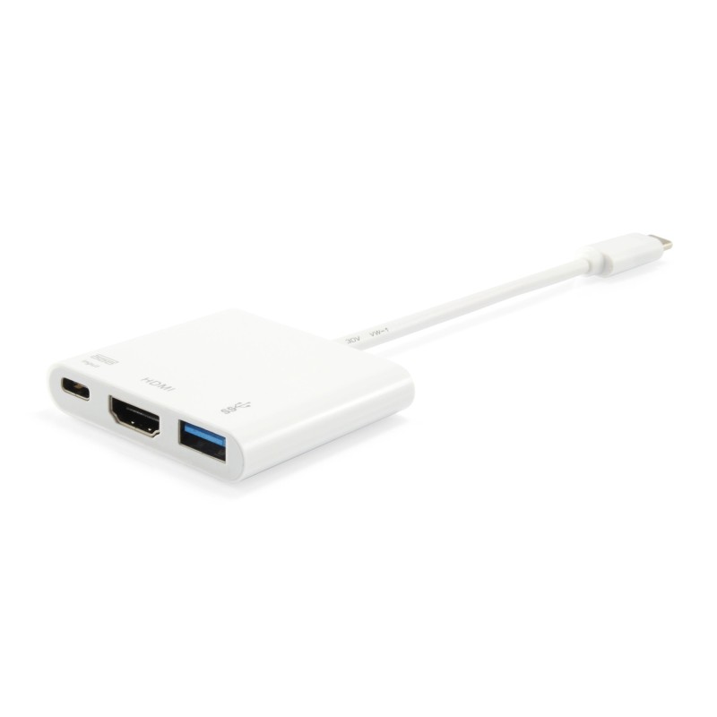 Adaptador USB-C a HDMI   USB-A  60W USB PD