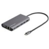 Adaptador Multipuertos USB-C - Mini Docking Station para Viajes con HDMI de 4K o VGA de 1080p - con Hub Ladrn USB 3.0 - PD de 10