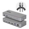 Docking Station USB-C de 2 Monitores DisplayPort - 4K 60Hz - Red Ethernet de 1Gbps - Dock Multipantalla - PD de 100W para Carga 