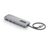 Adaptador Multipuertos USB-C a DP de Dos Pantallas - Mini Dock Tipo C 10 en 1 DisplayPort - PD de Carga de 100W - 2x 4K 60Hz - H