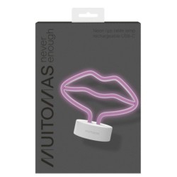NEONLIPSC lmpara de mesa Neon F Blanco