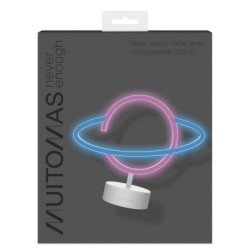 NEONSATURNC lmpara de mesa Neon F Blanco