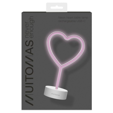 NEONHEARTC lmpara de mesa Neon F Blanco