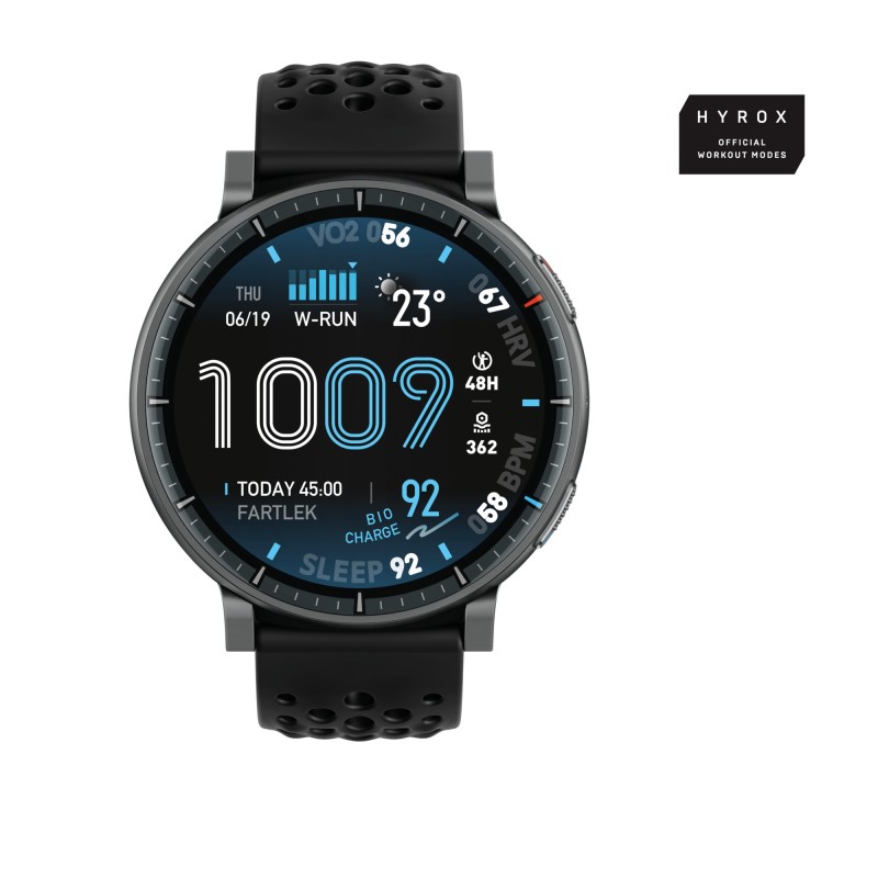 Active Max 3 81 cm (1.5") AMOLED Digital 480 x 480 Pixeles Pantalla tctil Negro
