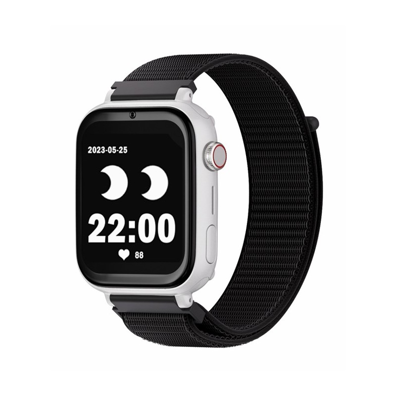 Save Family PLUS SmartWatch con GPS y llamada Blanco Correa Tela Negra NO INCLUYE SIM