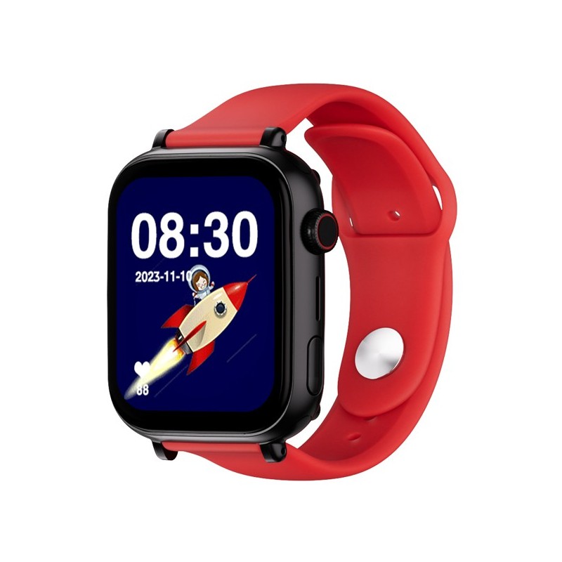 Save Family PLUS SmartWatch con GPS y llamada Negro Correa Silicona Roja NO INCLUYE SIM