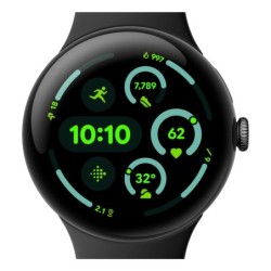 Pixel Watch 3 AMOLED 45 mm Digital Pantalla tctil Negro Wifi GPS (satlite)