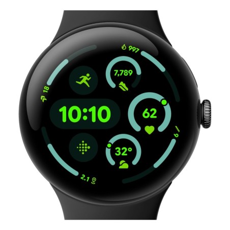 Pixel Watch 3 AMOLED 45 mm Digital Pantalla tctil Negro Wifi GPS (satlite)