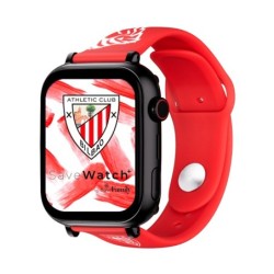 Save Family PLUS SmartWatch Ed. Athletic Club Bilbao con GPS y llamada Negro Correa Silicona Roja NO INCLUYE SIM