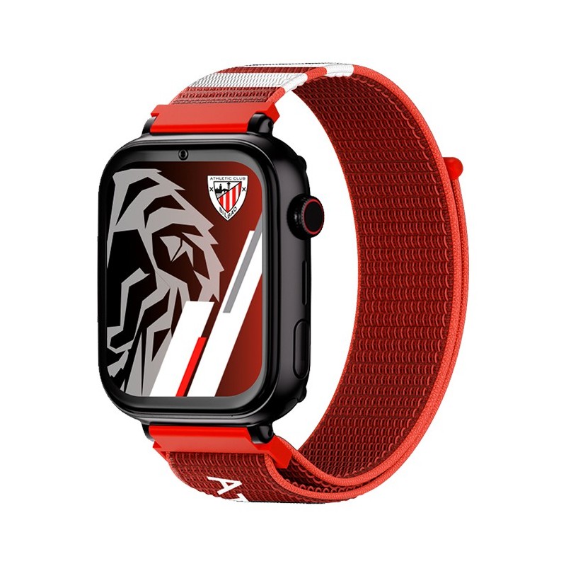 Save Family PLUS SmartWatch Ed. Athletic Club Bilbao con GPS y llamada Negro Correa Tela Roja NO INCLUYE SIM