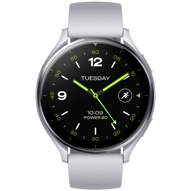 Watch 2 3 63 cm (1.43") AMOLED 46 mm Digital 466 x 466 Pixeles Pantalla tctil Plata Wifi GPS (satlite)