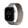 Watch Series 12 (GPS + Cellular) - Caja de titanio en color natural (42 mm) - Pulsera Milanese Loop color natural