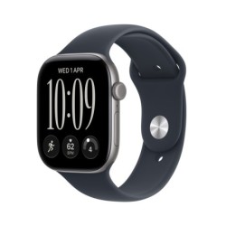 Watch Series 12 (GPS) - Caja de aluminio en gris espacial (42 mm) - Correa deportiva azul marino - Talla M/L