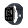 Watch Series 12 (GPS) - Caja de aluminio en gris espacial (42 mm) - Correa deportiva azul marino - Talla M/L