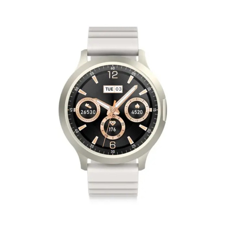 Smartwatch Elite  Pantalla AMOLED 1.43"  Autonoma 7 das  IP67  Modo deporte y salud  Llamadas  Plateado