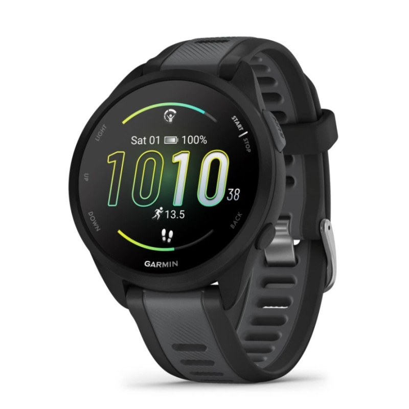 Forerunner 165 3 05 cm (1.2") AMOLED 43 mm Digital 390 x 390 Pixeles Pantalla tctil Negro GPS (satlite)