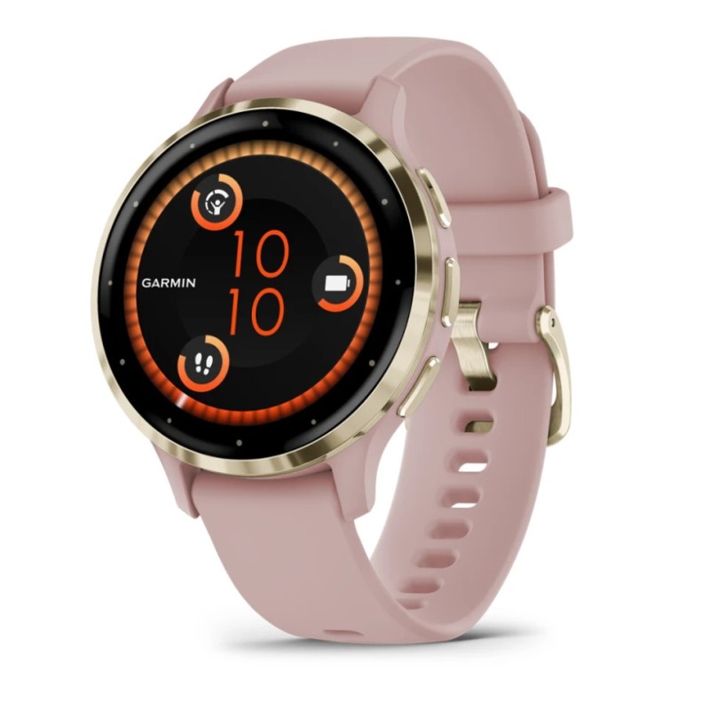 Venu 3S 3 05 cm (1.2") AMOLED 41 mm Digital 390 x 390 Pixeles Pantalla tctil Oro  Rosa Wifi GPS (satlite)
