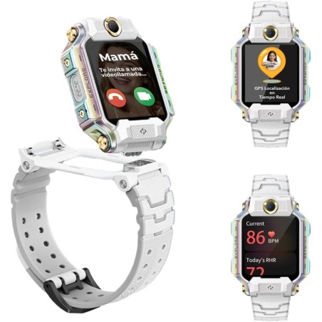 2026X10WHITE Relojes inteligentes y deportivos 4 06 cm (1.6") AMOLED 45 mm Digital 320 x 360 Pixeles Pantalla tctil Blanco Wifi 