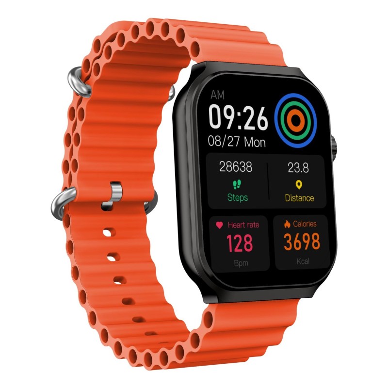 TRAINERULTRABK Relojes inteligentes y deportivos 5 13 cm (2.02") Digital 320 x 320 Pixeles Pantalla tctil Negro