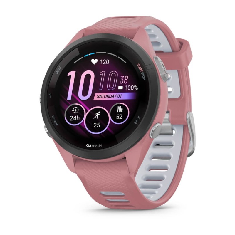 Forerunner 265S 2 79 cm (1.1") AMOLED 42 mm Digital 360 x 360 Pixeles Pantalla tctil Negro  Rosa Wifi GPS (satlite)
