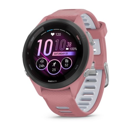 Forerunner 265S 2 79 cm (1.1") AMOLED 42 mm Digital 360 x 360 Pixeles Pantalla tctil Negro  Rosa Wifi GPS (satlite)