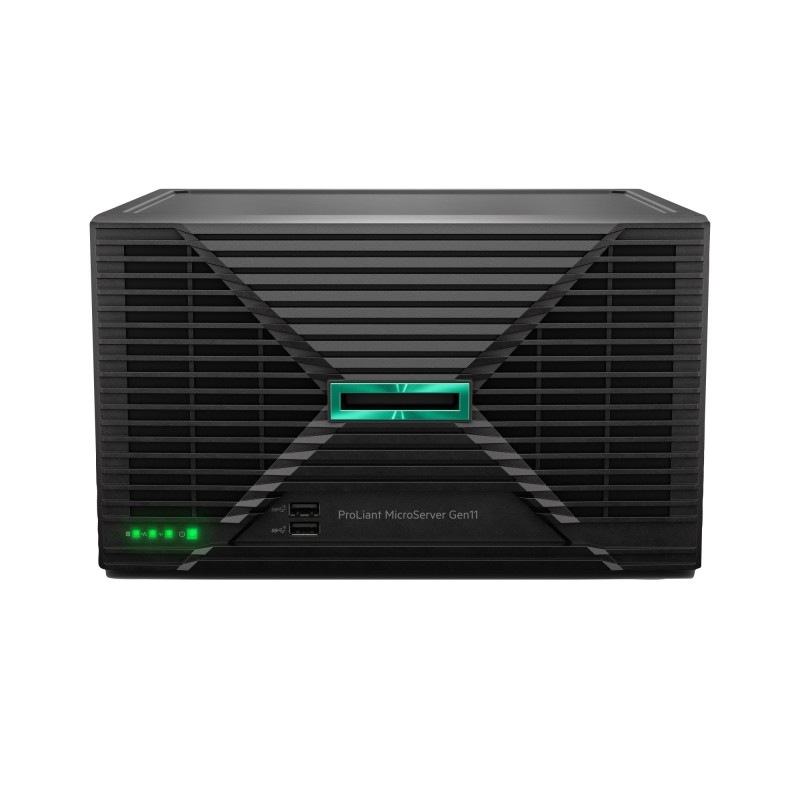 ProLiant MicroServer Gen11 G7400 2c 16GB-U 4LFF-NHP 1TB HDD 180W Ext PS EMEA Cmp Module Server