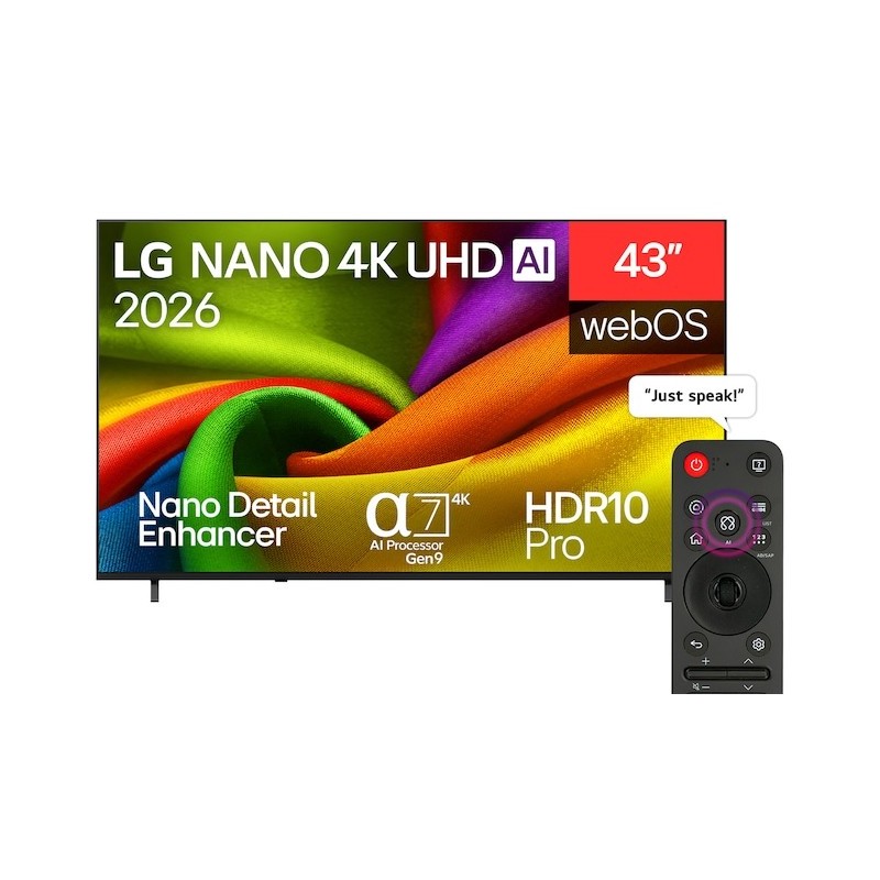 NANO 4K UHD AI 43NU850B6LA 109 2 cm (43") 4K Ultra HD Smart TV Wifi Negro