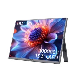 A3C Monitor porttil Gris 33 8 cm (13.3") OLED 1920 x 1080 Pixeles