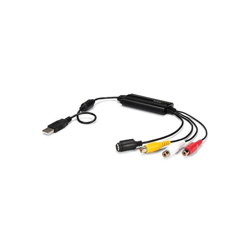 Adaptador USB de Captura de Vdeo - Cable de Captura S-Video o Compuesto a USB 2.0 con Soporte TWAIN - Capturadora de Vdeo para W