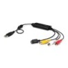 Adaptador USB de Captura de Vdeo - Cable de Captura S-Video o Compuesto a USB 2.0 con Soporte TWAIN - Capturadora de Vdeo para W