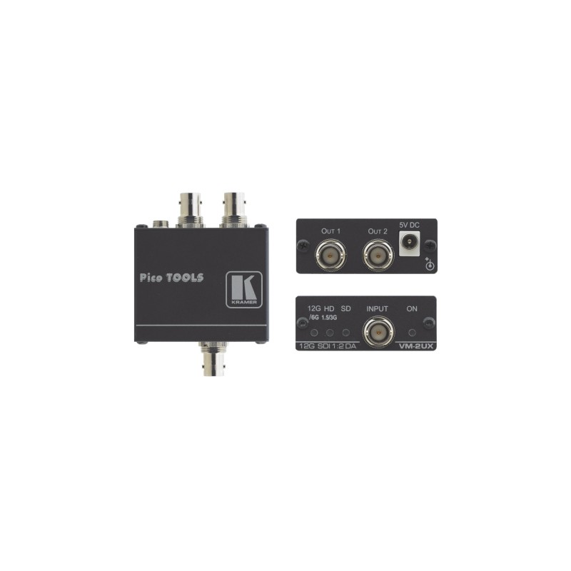 VM-2UX amplificador de lnea de video Negro