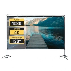 Pantalla exterior portable 100" 221x124 cm