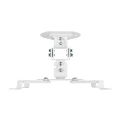 Soporte Universal Giratorio  Inclinable de Techo para Proyector 13.5Kg  Blanco