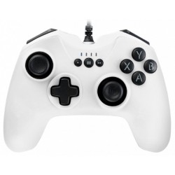 PCGC-100WHITE mando y volante Blanco USB Gamepad Analgico/Digital PC