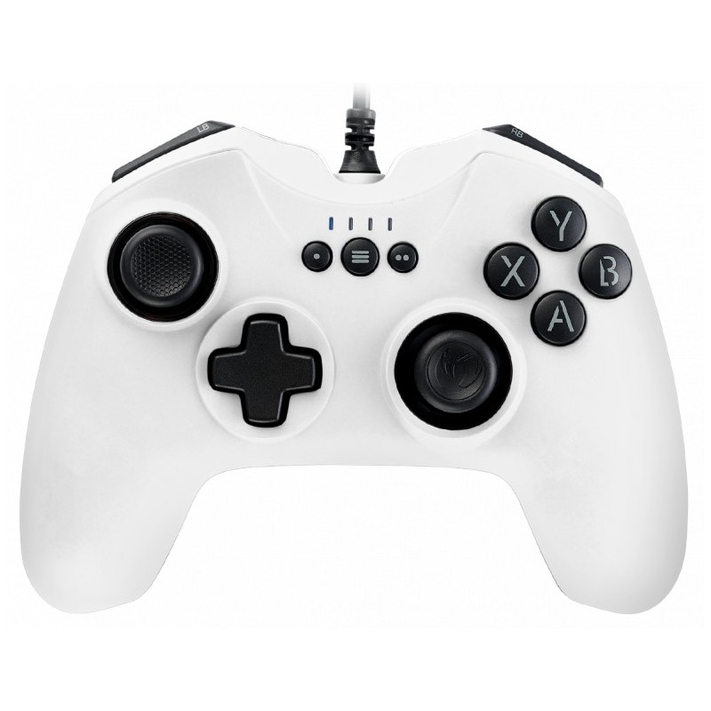 PCGC-100WHITE mando y volante Blanco USB Gamepad Analgico/Digital PC