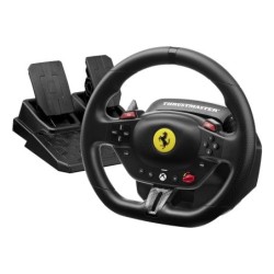 T98 Ferrari 296 GTS Negro USB Volante + Pedales Analgico/Digital PC  Xbox One  Xbox Series S  Xbox Series X  Xbox One X  Xbox On