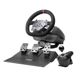 MWHRSX mando y volante Negro Volante + Pedales Analgico/Digital Android  PC  PlayStation 4  Xbox Series S  Xbox Series X  iOS