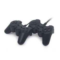 JPD-UDV2-01 mando y volante Negro USB 2.0 Gamepad Analgico/Digital PC
