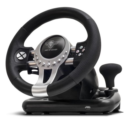 Race Wheel Pro 2 Negro  Plata USB Volante + Pedales Digital PC  PlayStation 4  Playstation 3  Xbox One